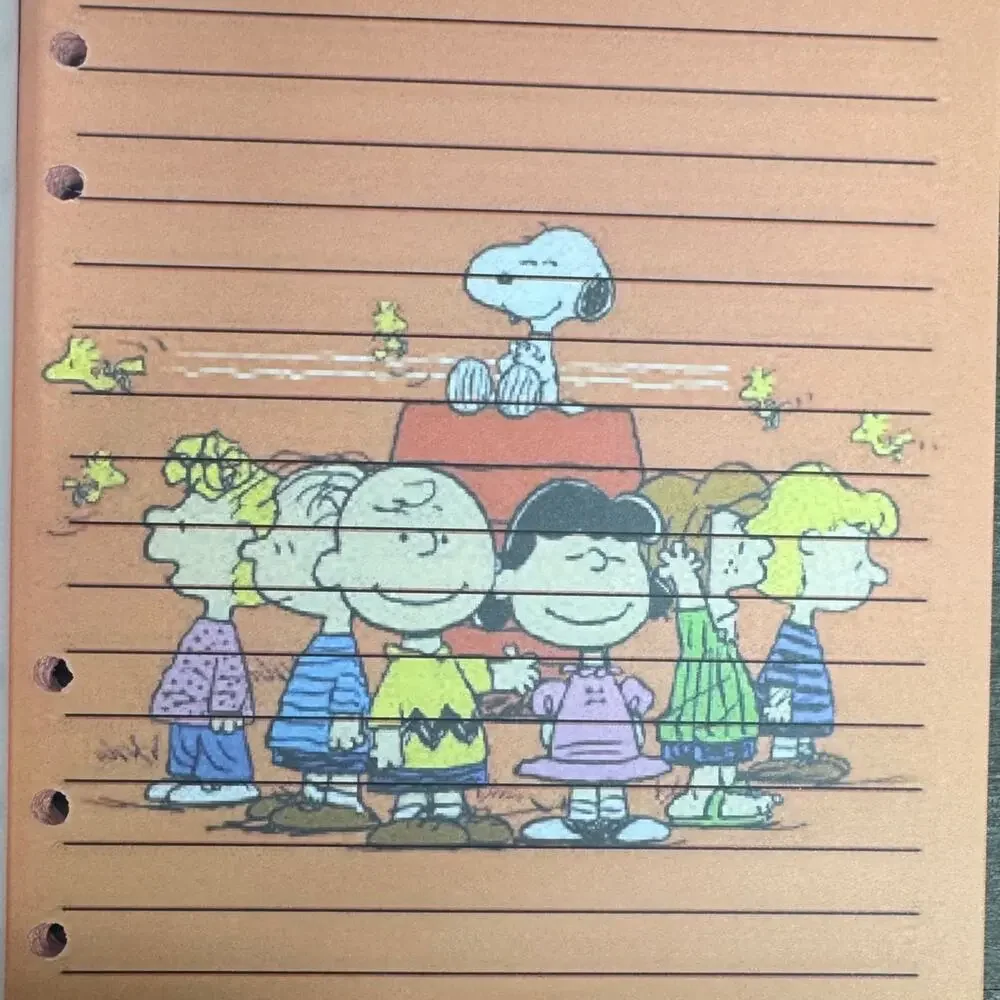 Peanuts Snoopy A5 Binder w/ matching paper